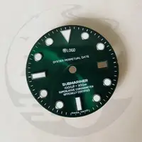 在飛比找ETMall東森購物網優惠-手表配件 黑 綠水鬼 GMT 鬼王表面 字面 表盤 適配28