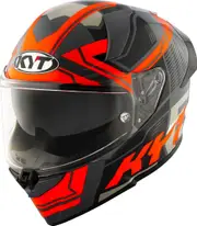 KYT R2R Octane, full face helmet , color: Grey/Black/Orange , size: S