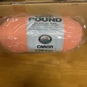 1 SKEIN ~ CARON ONE POUND YARN ~ peach~504