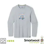 【SMARTWOOL 美國 男 塗鴉長TEE/鏟雪車《淺灰》】SW016682/登山/保暖長袖/長T