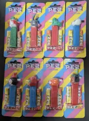 10 Vintage Pez Melody Merry Makers on Euro Card, +Frog, Koala: + Free Shipping!
