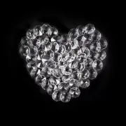 100 Clear Crystal Glass Chandelier Parts Prisms Octagon Beads Wedding Decor 14mm