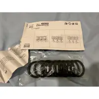 在飛比找蝦皮購物優惠-全新未拆 IKEA 窗簾環附夾鉤 直徑3.8 10入