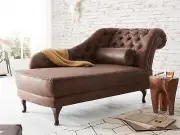 LARGE VINTAGE PURE LEATHER FULLY STAMPED CHESTERFIELD SOFA Lounge