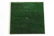 1112.50 - 12 AVENTURINE GREEN 1" x 1" THIN BULLSEYE GLASS 90 COE