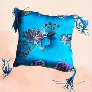 Blue Square Cushion