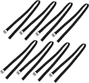JECOMPRIS 8pcs Zinc Alloy Buckle Straps: Heavy Duty Luggage Rack Straps for Motorcycle Car Truck and Bike - Versatile Tie Down Straps for Camping