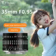 TTArtisan 35mm F0.95 APS-C Large Aperture Prime Lens for E/X/Z/RF/EOS-M/L mount