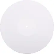 SWOOMEY 1pc Acrylic Record Pad Disc Mat for Vinyl Players White Turntable Mat for Audio Player Noise Reduction Vibration Control Lightweight and Easy to Use Protective Accessory