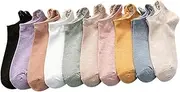 [FBIEE88TR] Walks Socks, 10Pairs Cute Cat Crew Socks Low Cut Funny Socks for Women, Fall Womens Socks Low Ankle