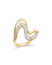 Bloomingdale's Fine Collection Diamond Double Wave Ring in 14K Yellow Gold, 1.0 ct. t. w.