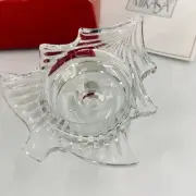 Vintage Mikasa Crystal Christmas EVERGREEN Tree Tealight Candle Holder Clear