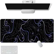 Extended Game Pad - 31.5x11.81 Inches Anti-Slip Base Large Game Pad,Foldable Rubber Base Mat, PC Desk Mat for Work Table