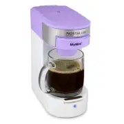 Nostalgia Coffee Maker 14-Cup Lavender Single Serve Lightweight Removal Filter