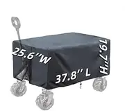 Waterproof Camping Wagon Cover, Rain Cover for Wagon Rain Wind Cover Push-Pull Wagon Rain Cover Canopy Folding Stroller Trolley Cart Accessories UV Resistant Cover for Garden Camping Picnic