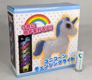 7 Color Glowing LED Light Up Rainbow Unicorn Figure