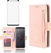 Compatible with Samsung Galaxy S9 Wallet and Tempered Glass Screen Protector