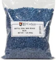 Bottle Seal Wax Beads - Blue