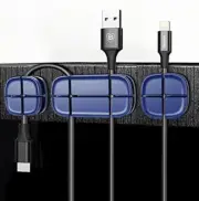 Flexible Silicone Cable Clips Organizer For Charging Cords For Home & Office