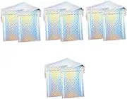 LALAFINA 4sets Film Bubble Bag Clear Cellophane Mailing Small Zip Slider Mailer Silver Lip Envelope Packing Wrap Brown Envelopes Wrap Packaging Packing Boxes Shipping Envelopes or 12pcs*4