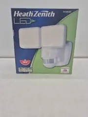 Heath Zenith HZ-5846-WH Motion Activated Security Light, 180 Degree Sensor