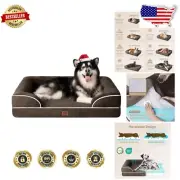 Comfortable Waterproof Memory Foam Dog Bed for All Breeds - Machine Washable