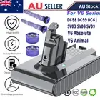 9.5Ah For Dyson V6 Battery SV03 SV04 SV09 DC59 DC58 DC61 DC62 Pre & Post Filter
