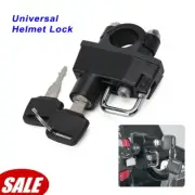 Motorcycle Handlebar Helmet Lock Anti-Theft Helmet Security Lock Kit Universal