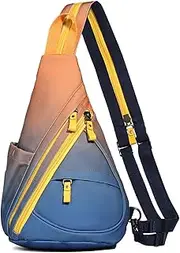 [KL928] Canvas Sling Bag Backpack for Men and Women - Shoulder Backpack Shoulder Bag Crossbag Adjustable Shoulder Strap Perfect for Outdoor Sports, Hiking, Cycling, Mountaineering, Travel