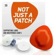Freestyle Libre and Medtronic Guardian CGM Adhesive Patches Orange 20 Pack