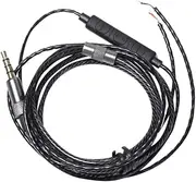 Angoily 1pc Earphone Repair Cable Line with Volume Control Compatible with Apple and Phones Black Replacement Cable for Wired Earphones and Headphones