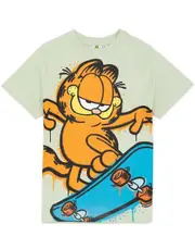 Garfield Boys Short Sleeved T-Shirt Green Garfield 5-6 Years