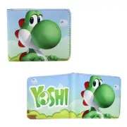 New Yoshi SUPER MARIO BROS. BiFold Wallet Standard Size Credit Card Billfold