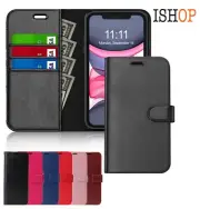 For iPhone 16 15 14 13 12 11 XR Pro Max Plus Leather Flip Wallet Case Card Cover
