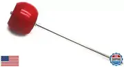 TUOREN Kick Bass Drum Pedal Mallet Red Wood Beater Head Percussion Accessory