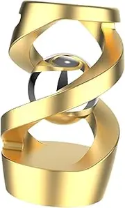 Perfeclan Defying Toy Desktop Suspended Physics Toy for Adults Valentine's Day Present Ornament Floating Ball, Gold
