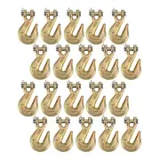 20 Pack G70 3/8" Clevis Grab Hooks Tow Chain Hook Flatbed Truck Trailer Tie Down
