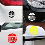 WM DIESEL ONLY 字母反光搞笑造型裝飾貼紙汽車貼花