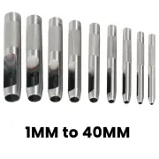 Hollow Punch Cutting Tool Hole Maker Leather Crafts Belt Canvas 1mm - 40mm Size