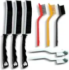 Crevice Cleaning Brushes - 8PCS Scrub Brush Toliet Cleaner, Grout Brush Set Clea