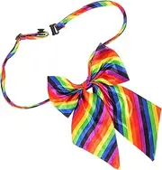 [MERRYHAPY] Costume Decor Rainbow Accessories Rainbow Unisex Bowtie Bow Ties Rainbow Bow Tie Decorative Bowtie Pride Month Rainbow Decor Bow Tie Decor Party Decor Decorative Bow Tie