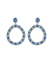 Diana M. Fine Jewelry 18K 37.99 ct. tw. Diamond & Sapphire Earrings NoSize NoColor