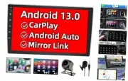 Double Din Car Stereo Android 13 System 10.1 Inch Car Radio with Wireless