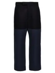 [Thom Browne] Thom Browne-Unconstructed Combo Pantaloni Blu-Uomo 3 Blue