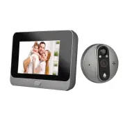 "Tuya Smart WiFi 4.3"" LCD Digital Peephole Door Viewer Camera 1080P 5000mAh PIR Motion Detection Two-way Intercom Work wi"
