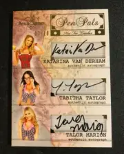 2014 Benchwarmer KATARINA Tabitha TALOR Pen Pals HOT FOR TEACHER Autos Gold/10