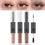 [3PCS] Liquid Glitter Matte Eyeshadow, Liquid Glitter Eyeliner and Matte Cream E