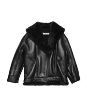 Acne Studios Drop Shoulder Biker Jacket EU36 Black