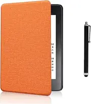 Case Fits 7" Kindle Paperwhite 12th Generation and Signed Edition-2024Release, and 7" Kindle Colorsoft Signed Edition, Cloth Pattern Waterproof Cover, with Auto Sleep/Wake and Touchscreen Pen (1)