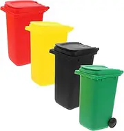 TEMPNAP 4pcs Mini Trash Can Pen Holder Modification Grinder Succulent Plant Rack Boxes Portable Scraper Disc Grinder Cartoon Seat Cushions Storage Bracket Automatic Seat Cushion Plastic